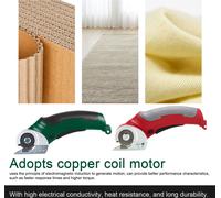 4.2V Electric Cloth Cutter Copper Coil Motor Portable Fabric Cutting Machine Handheld Paperboard Sponge Leather Rugs Carpet Trimmer