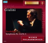 ベートーヴェン:交響曲第4番、交響曲第3番「英雄」 (Beethoven : Symphonie Nr. 3 & Nr. 4 / Carlo Maria Giulini, Wiener Philharmoniker) [2CD]