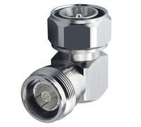 4.3/10 Adaptateur Mini DIN mâle vers femelle à angle droit,4.3/10 Mini connecteur DIN Fiche mâle vers 4.3-10 Adaptateur femelle Jack Low PIM 163dBc¿1 Pack¿