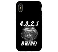 4 3 2 1 Drive! Old School Rally Start Motorsport Rallye Coque pour iPhone X/XS