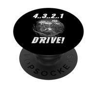 4 3 2 1 Drive! Old School Rally Start Motorsport Rallye PopSockets PopGrip Adhésif