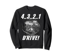 4 3 2 1 Drive! Old School Rally Start Motorsport Rallye Sweatshirt
