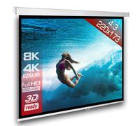 4:3 SlenderLine Écran de projection manuel 220 x 180 (214x160)cm HDTV 3D 4K 105"
