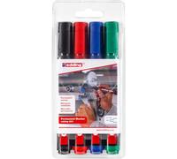 [4-300-4] edding Marqueur Permanent 300 Etui de 4 Assorti 1,5-3 mm