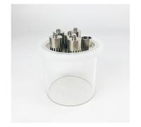 4" 304 Stainless Steel Bubble Plate Set With Borosilicate Glass Column And Double Card Slot Gasket For 4"