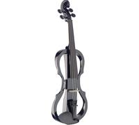 4/4 Silent Violin Set Avec Couleur Noire E-Violon, Housse Et Casque D'Écoute