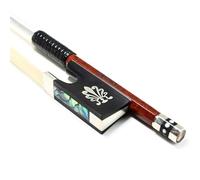 4/4 taille en Fiber de carbone noyau hybride peau de Pernambuco violon arc niveau maître paon fleur motif ébène grenouille VINGOBOW 125 V