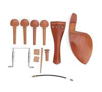 4/4 Violin Parts Set | Jujube Wood Chin Rest/Endpin/Tailpiece/Tuning Pegs | High - grade Violin Accessories for Sound Quality & Sturdiness