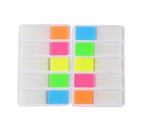 (4,4 x 1,2cm)1600 pièces 16 Sets Notes Autocollantes Coloré en 5 Couleurs Marqueur de Page Onglets d’Index Marquer les Signets Page Autocollant Signet