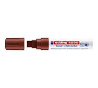 [4-4090007] edding Marqueur craie liquide 4090 marron 4-15 mm