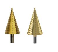 4-42mm HSS for Titanium Coated Step Drill Bit Drilling Power Tool for Metal High Speed Steel Wood Hole Cutter Cone Tools for Woodwork