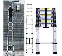 4,4m Télescopique Multi-Fonction Echelle Pliable Extensible Ladder Aluminium Portable et Pliante Escabeau Charge Maximale: 150 kg