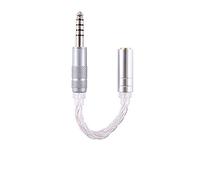 4,4Mm 5Pôles Symétrique Mâle Vers 2,5Mm Femelle Symétrique Câble Adaptateur Pour Sony Nw-Zx300A/Nw-Wm1A/Nw-Wm1Z/Pha-2A, Connecteur De Convertisseur Symétrique Plaqué Argent 14Cm/ 5[HDM5232669]
