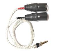 4.4mm Balanced Male to Dual XLR Male Audio Adapter Cable - Sound Transmission 0.5m