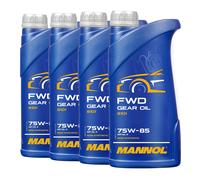 4 (4x1) Litre Mannol SAE 75W-85 Fwd Api GL-4/GL4 Transmission / Boite de Vitesse