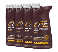 4 (4X1) Litres MANNOL Maxpower 4X4 SAE 75W-140 API GL 5