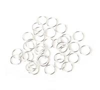 4 5 6 7 8 10 mm Or Argent Couleur Open Jump Rings Split Rings Connecteurs pour la fabrication de bijoux à bricoler soi-même Bracelet Conclusions-Argent, 0.8x8mm 200pcs