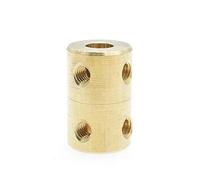 4/5/6/8/10mm Brass Rigid electronic starter Shaft Coupling Coupler electronic starter Transmission Connector electronic starter Shaft Couple Sleeve with Screws Wrench IINKUEYK(4-5 mm)