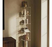 4/5/6 étagères en acrylique transparent, étagère d'angle indépendante verticale, convient pour le salon, la chambre, la salle de bain, les petits espaces Quatrième étage,Sixième étage,Cinquième étageP