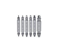 4/5/6 pièces ensemble de forets d'extracteur vis endommagé Guide sortie facile dissolvant goujon boulon cassé facilement(6pcs Silver)