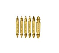 4/5/6 pièces ensemble de forets d'extracteur vis endommagé Guide sortie facile dissolvant goujon boulon cassé facilement(6pcs Gold with box)
