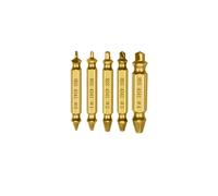 4/5/6 pièces ensemble de forets d'extracteur vis endommagé Guide sortie facile dissolvant goujon boulon cassé facilement(5pcs Gold)