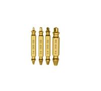 4/5/6 pièces ensemble de forets d'extracteur vis endommagé Guide sortie facile dissolvant goujon boulon cassé facilement(4pcs Gold with box)
