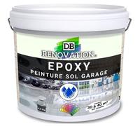4,5 kg Blanc - RESINE EPOXY Peinture sol Garage béton - PRET A L'EMPLOI - Trafic intense - Etanche et résistante