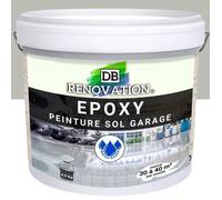 4,5 kg Gris soie - RESINE EPOXY Peinture sol Garage béton - PRET A L'EMPLOI - Trafic intense - Etanche et résistante
