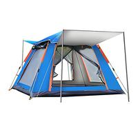 4-5 Person Family Camping Tent with 360° Panoramic View, Outdoor 100 Percent Waterproof Pop Up Tent Quick Up System Fast Pitch Foldable Festival Tent with Mosquito Net Vision