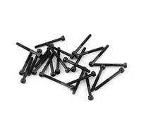 4-50mm M3 Vis à Six Pans, Ensemble de Boulons à Tête Cylindrique à Six Pans Creux M3 Noirs, Vis à Six Pans Creux en Acier Au Carbone Allié de Qualité 12,9(M3*30mm【half tooth】 24pcs/pack)