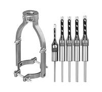 4/57 pcs Perceuse trou carré bédane burin set,Adaptateur de foret à trou carré, Ensembles de forets à trou carré pour transformation du bois, mortise Chisel & Bit Set forets carrées pour scie cloche,