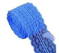 4.5cm Lace Ribbon 10Meters/Roll White Black Pink Red Blue Green Purple Beige Orange Yellow Burgundy Coffee Tape DIY Crafts(Royalblue)