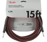 4,5m Professional Instrument Cable Red Tweed