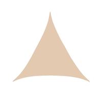 4.5Mx4.5Mx4.5M Voile d'ombrage Triangulaire（8 Tailles），420D Imperméable Toile Ombrage UV Protection，avec 3 Morceaux de Corde pour Patio Jardin,Terrasse,Extérieur, Balcon。Beige Blanc, Beige Jaune,etc.