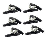 4/6/10 Paires De Plaquettes De Frein Silencieuses For Vélo, Supports De Frein V-Brake En Caoutchouc For VTT/vélos De Route(6 Pairs black)