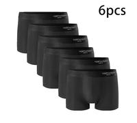 4/6/10 Pièces Sous-Vêtements Pour Hommes Slips Hommes Boxer Caleçon Doux Noir Boxershorts Lait Soie Grande Taille Hommes Culottes 3d Poche Shorts - Type 6pcs-Us Xl China 4xl