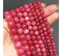 4 6 8 10 12mm Perles de Pierre Naturelle Amazonite Apatite Périidot Jade Perles Pour Bricolage Bracelet Fabrication Collier Bijoux-Rhodochrosite_8mm (environ 46pcs)