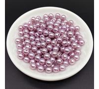 4/6/8/10 mm Perles rondes acryliques gris violet pour la fabrication de bijoux, chaîne de téléphone portable, bracelet de mode DIY, collier, décoration et accessoires 6mm,8mm,10mm,4mmPMMA