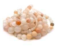 4 6 8 10mm Perles De Pierre Naturelle Amazonite Oeil De Tigre Quartz Agate Ronde Perles Lâches Pour La Fabrication De Bijoux Bracelet Collier - Type Pink Aventurine-8mm(About 46pcs)