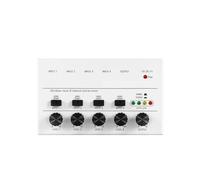 4 6 8 Canaux Mini Mélanur De Son Audio Stéréo Portable Ligne À Très Faible Bruit For L'enregistrement D'équipement(MX4-White)