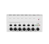 4 6 8 Canaux Mini Mélanur De Son Audio Stéréo Portable Ligne À Très Faible Bruit For L'enregistrement D'équipement(MX6-White)