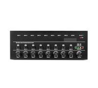 4 6 8 Canaux Mini Mélanur De Son Audio Stéréo Portable Ligne À Très Faible Bruit For L'enregistrement D'équipement(MX8-Black)