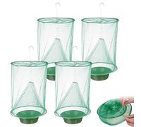 4/6/8 Pack Piège à Mouches Garden Ranch Orchard Trap, Ranch Fly Trap Fly Trap Flay Catcher, Le piège Le Plus Efficace jamais fabriqué avec des Pots de Fleurs Attrape-Fleurs
