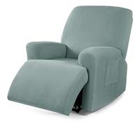 4/6/8 Pièce Housse De Fauteuil Inclinable,Housse De Canapé Relax 1/2/3 Places Extensible Jacquard Housse De Canap Fauteuil Relax Antidérapante Housse Avec Poche Latérale Protege de Meubles ( Color : #