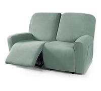 4/6/8 Pièce Housse De Fauteuil Inclinable,Housse De Canapé Relax 1/2/3 Places Extensible Jacquard Housse De Canap Fauteuil Relax Antidérapante Housse Avec Poche Latérale Protege de Meubles ( Color : #