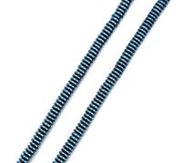 4 6 8MM Perles d'hématite Perles de pierre naturelle minérale pour la fabrication de bijoux Plat Perles d'espacement en vrac Accessoires seedbeads-3-bleu-6mm