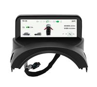 4,6 Pouces Tête Haute pour Modèle 3/Y, écran Ultra Mini pour Modèle Y, Conception Intégrée HUD Voiture Tableau de Bord Affichage LCD Smart Instrument Accessoires (AMD