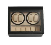 4 + 6 remontoirs automatiques en bois pour montres automatiques, cuir synthétique, tourne-montres de luxe, remontoir automatique