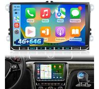 4+64 Go Autoradio Android pour Volkswagen Skoda Seat 2003-2020 Golf Passat | CarPlay/Android Auto sans fil, navigation GPS, écran tactile HD, Écran 9 pouces pour mise à niveau VW